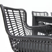 Dallas Astrid 7pc Dining Setting - Black