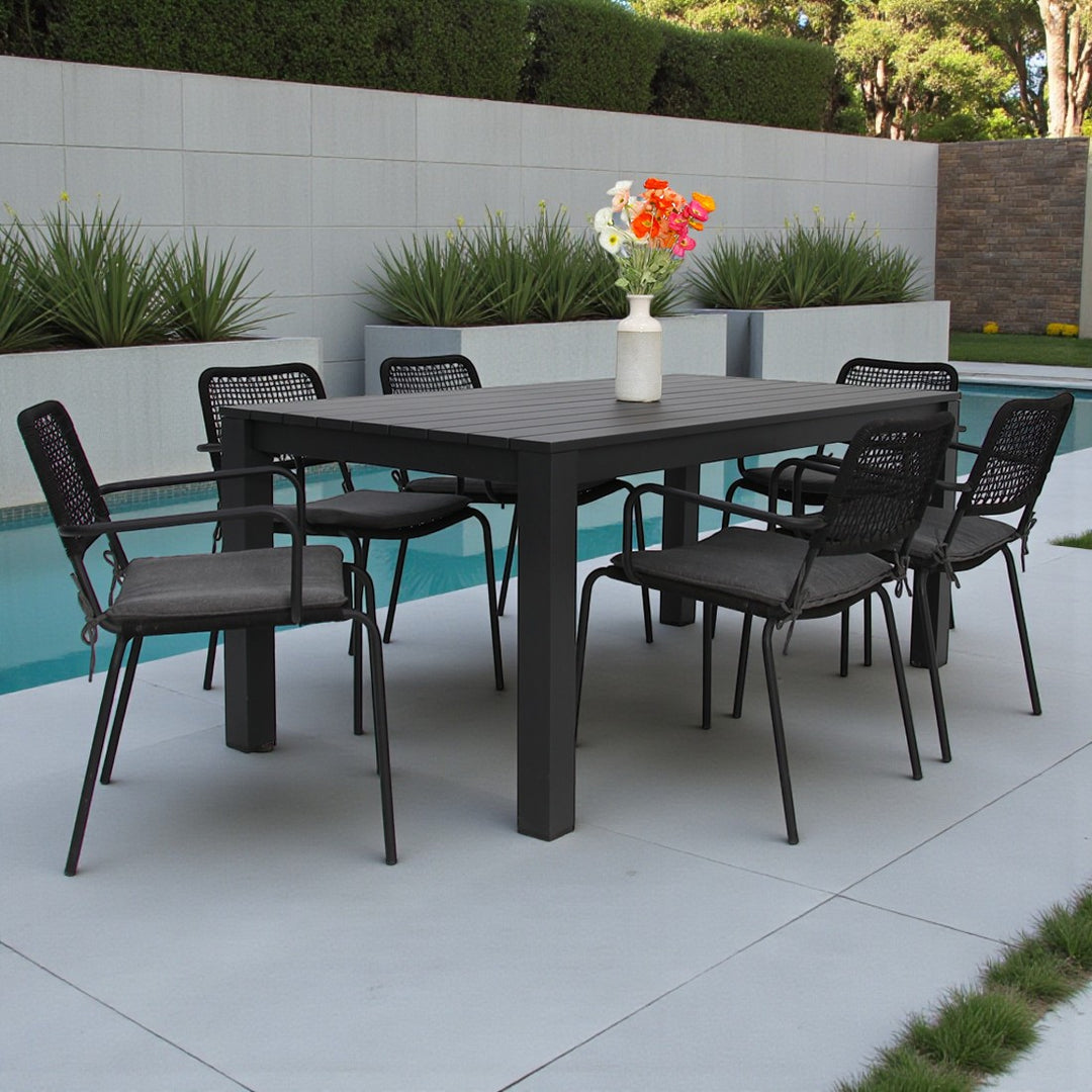 Dallas Bahamas 7pc Dining Setting - Black
