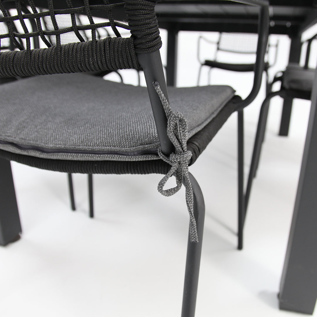 Dallas Bahamas 7pc Dining Setting - Black