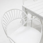 Load image into Gallery viewer, Dallas Fantail 7pc Dining Setting - White
