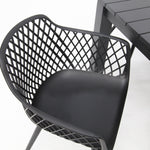 Load image into Gallery viewer, Dallas Java 7pc Dining Setting - Black
