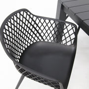 Dallas Java 7pc Dining Setting - Black