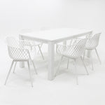 Load image into Gallery viewer, Dallas Java 7pc Dining Setting - White

