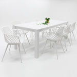 Load image into Gallery viewer, Dallas Java 9pc Dining Setting - White
