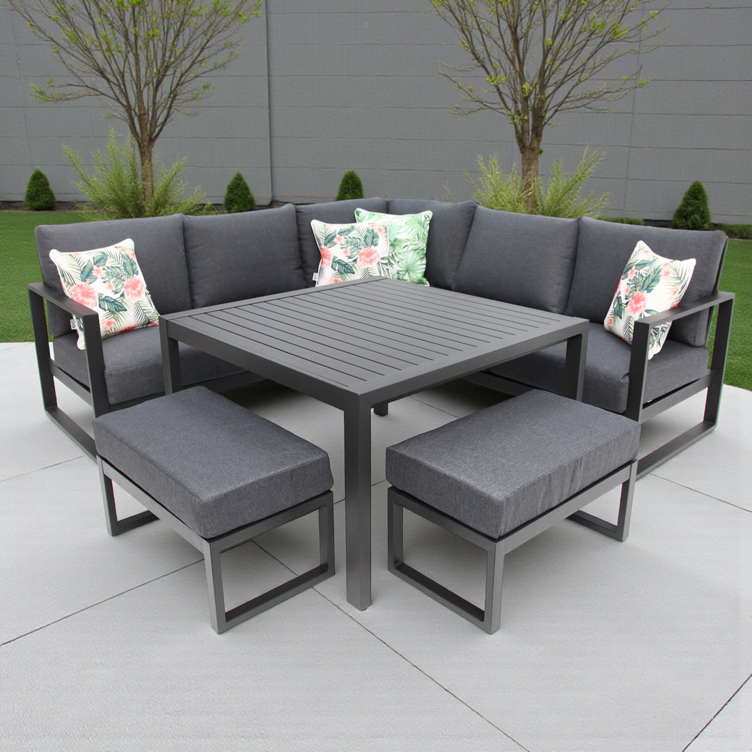 Dallas Corner Lounge Setting - Black