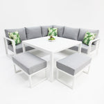 Load image into Gallery viewer, Dallas Corner Lounge Setting - White
