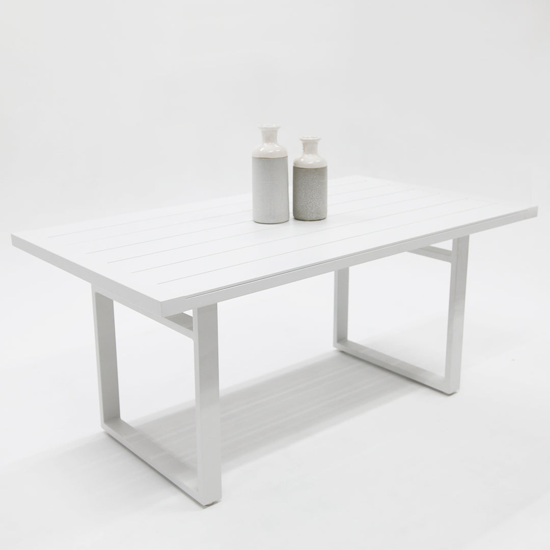 Dallas 150cm Lounge Dining Table - White