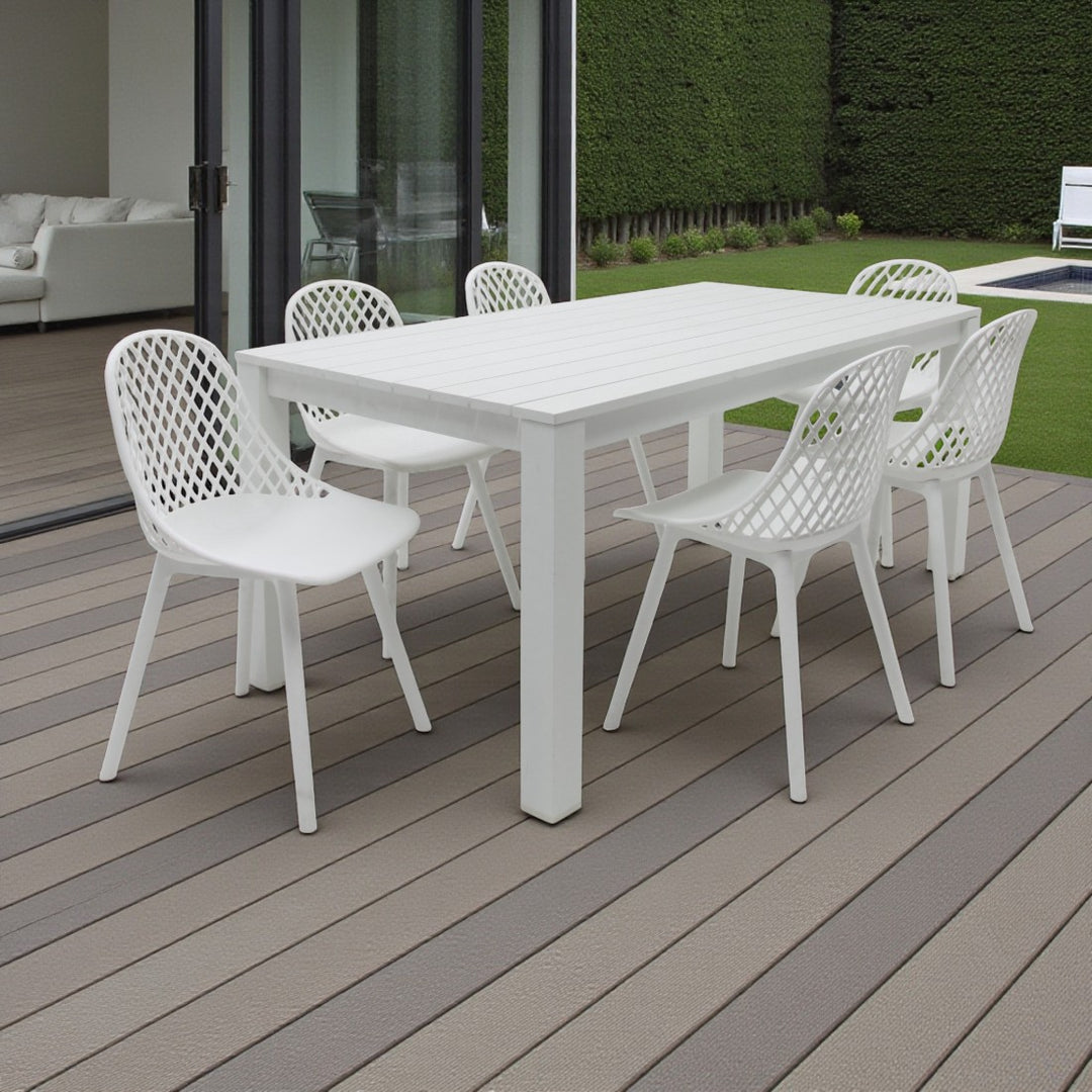 Dallas Persia 7pc Dining Setting - White