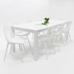 Load image into Gallery viewer, Dallas Persia 9pc Dining Setting- White
