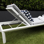 Load image into Gallery viewer, Dallas 2pc Sunlounge and Table Setting - White
