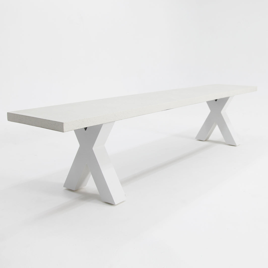 Drift X Leg Cement Bench