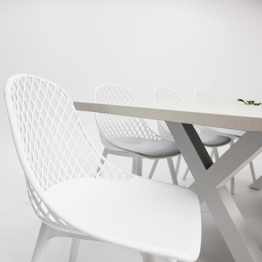 Drift Persia 9pc Terrazzo Dining Setting