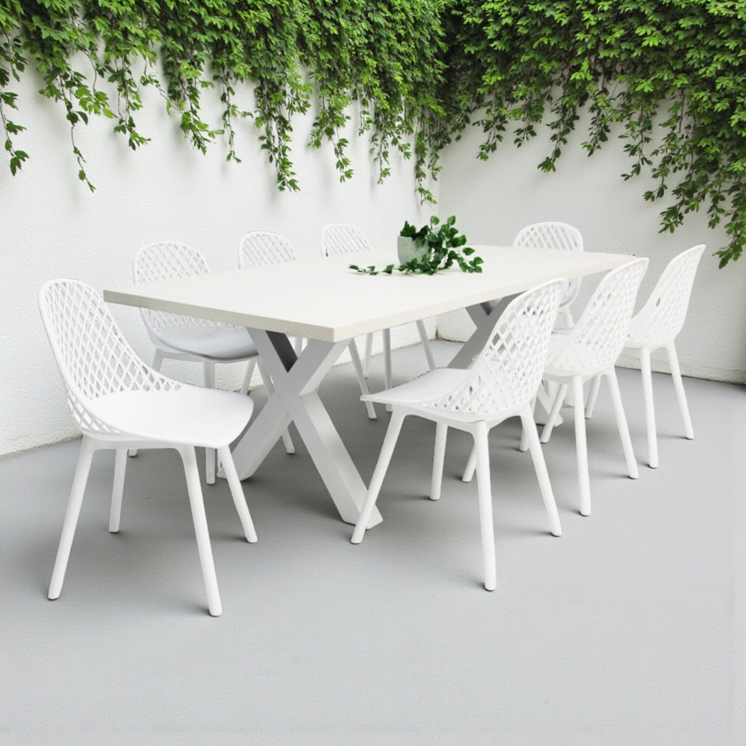 Drift Persia 9pc Terrazzo Dining Setting