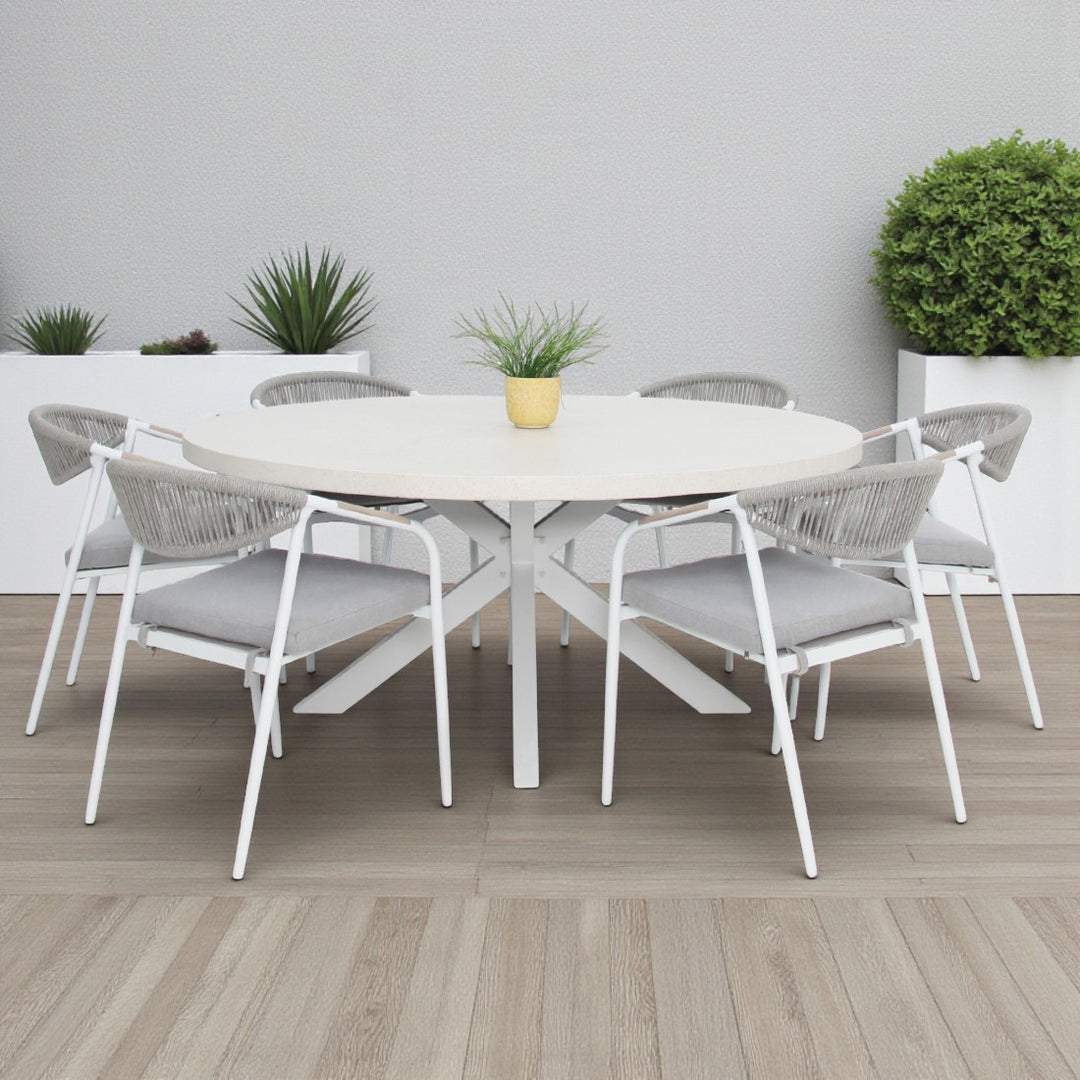 Drift Octavia Round 7pc Dining Setting