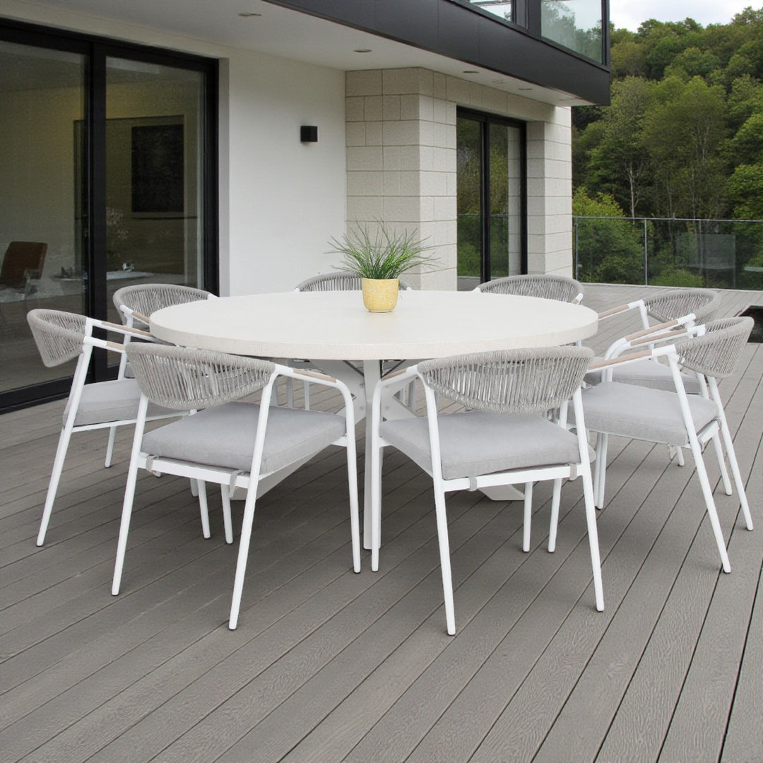 Drift Octavia Round 9pc Dining Setting
