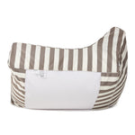 Load image into Gallery viewer, Drift Away Floating Beanbag - Grey and White Stripe
