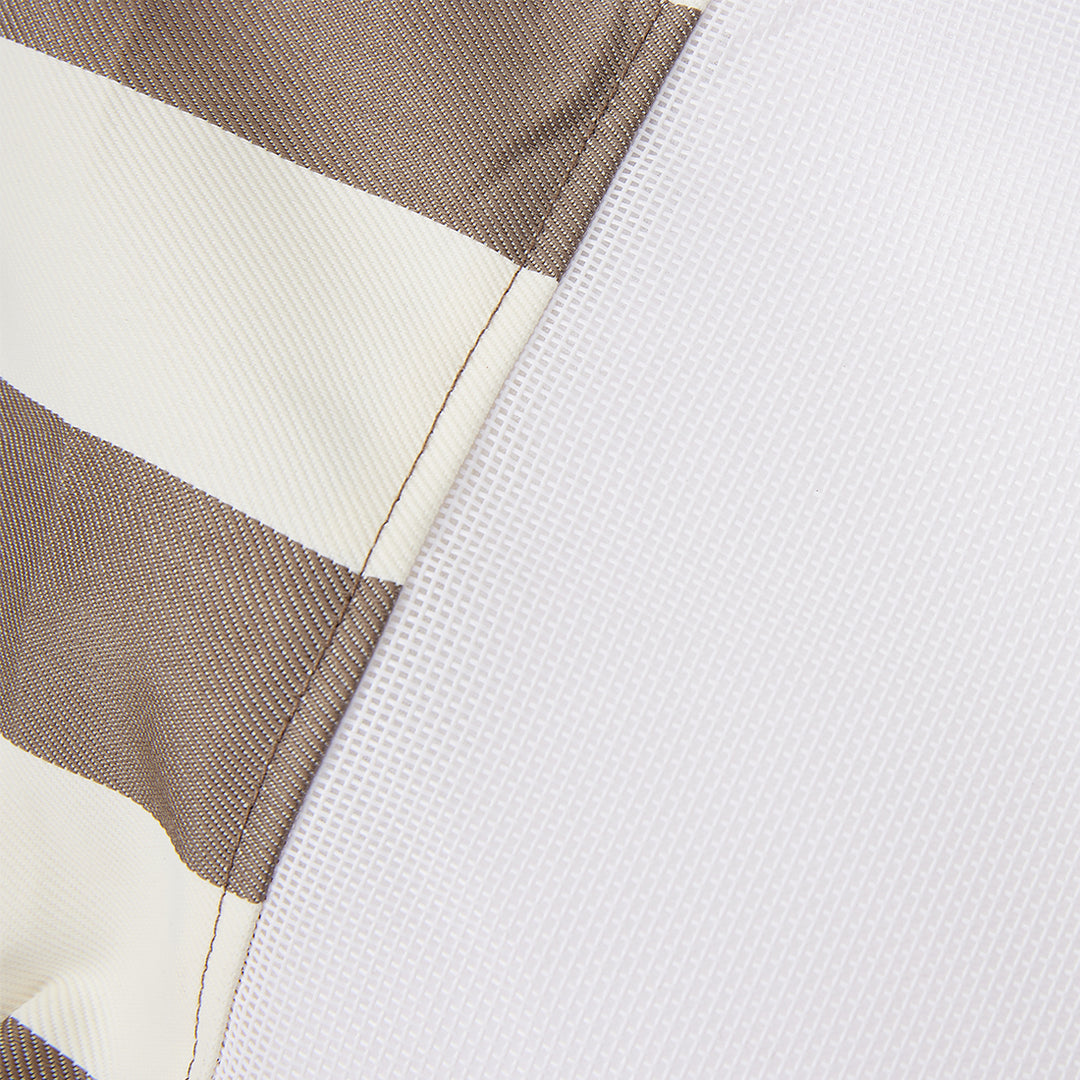 Drift Away Floating Beanbag - Grey and White Stripe
