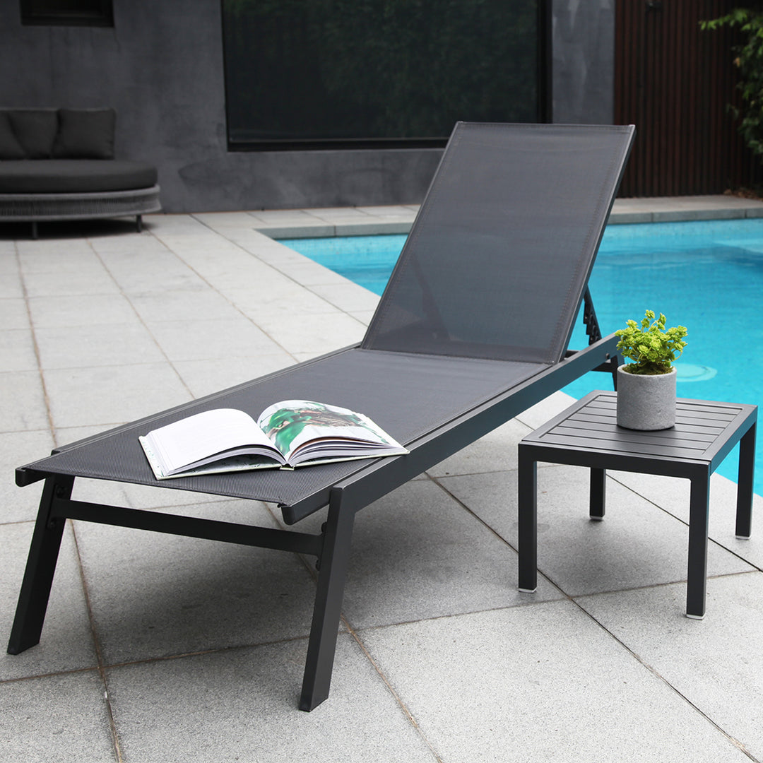 Eaglemont 2pc Sunlounge Setting - Gunmetal