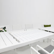 Eclipse Mayfair 11pc Extension Dining Setting - White