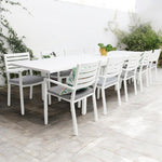 Load image into Gallery viewer, Eclipse Mayfair 11pc Extension Dining Setting - White