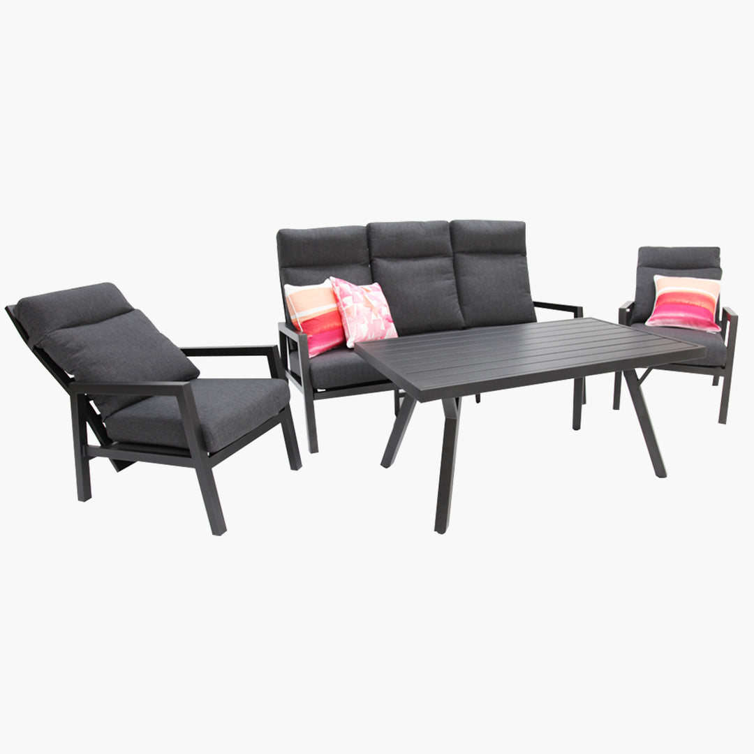 Eden 4pc Lounge Setting - Anthracite
