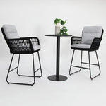 Load image into Gallery viewer, Kenty Eva 3pc Bar Setting - Black
