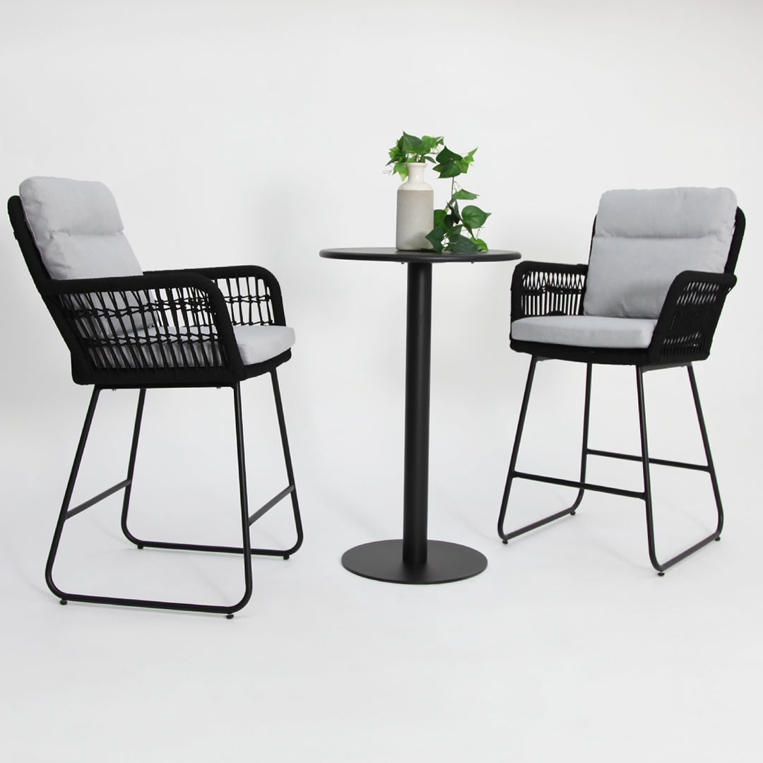Kenty Eva 3pc Bar Setting - Black