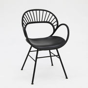 Fantail Dining Chair 4pc - Black