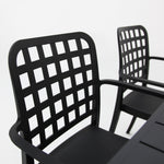 Load image into Gallery viewer, Frankie Azura 7pc Dining Set with Armchairs - Black
