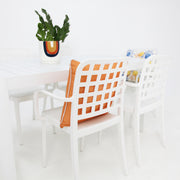 Frankie Azura 7pc Dining Set with Armchairs - White