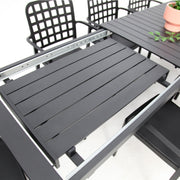 Frankie Azura 9pc Dining Set Armchair - Black