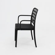Frankie Resin Dining Armchair - Black