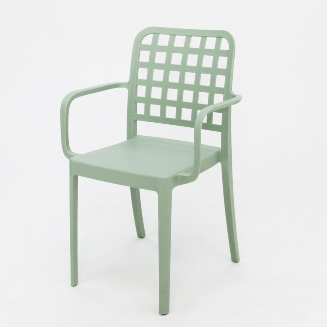 Frankie Resin Dining Armchair - Green