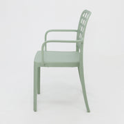 Frankie Resin Dining Armchair - Green