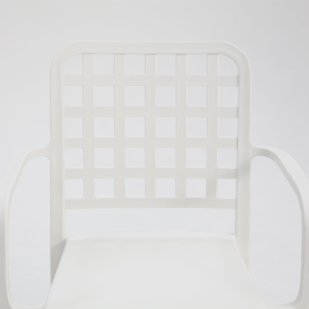 Frankie Resin Dining Armchair - White