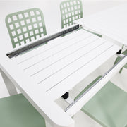 Frankie Azura 9pc Dining Set ARMLESS - Green