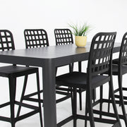 Frankie Remix 7pc Bar Set Armless - Black