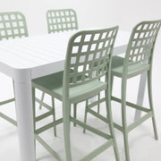 Frankie Armless Remix 5Pc Bar Setting - White/Green
