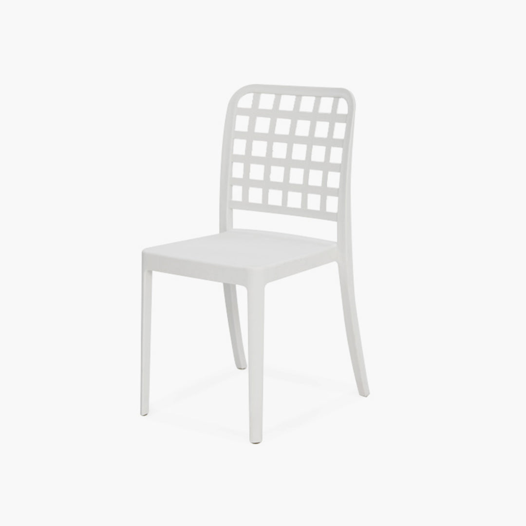 Frankie Resin Dining Chair - White