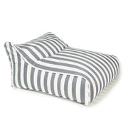 Drift Away Floating Beanbag - Grey and White Stripe