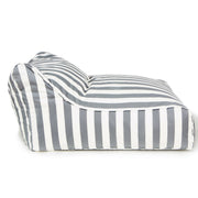 Hang Out Grey + White Outdoor Beanbag