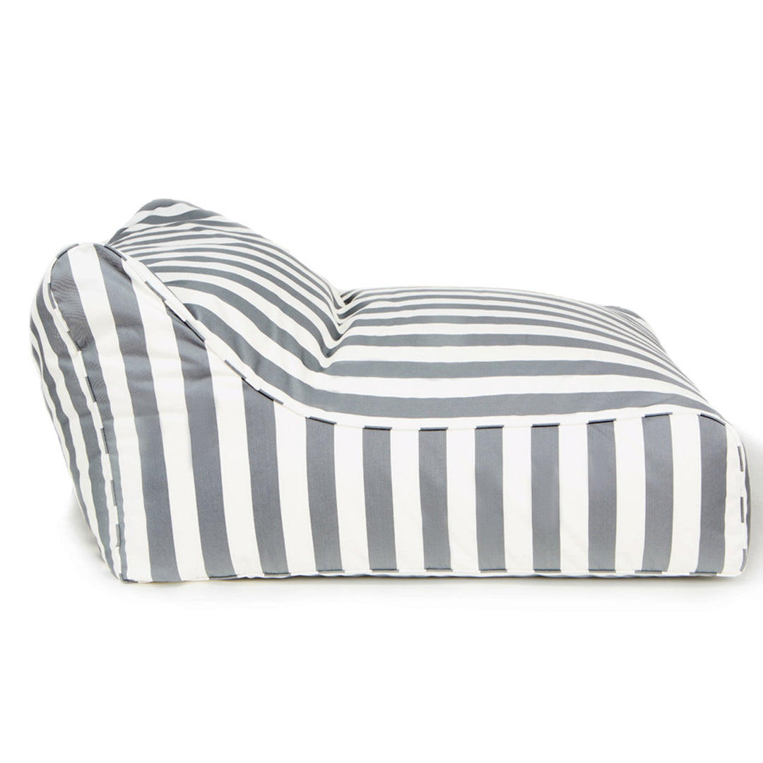 Drift Away Floating Beanbag - Grey and White Stripe