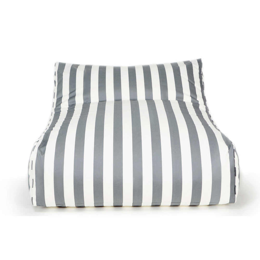 Drift Away Floating Beanbag - Grey and White Stripe