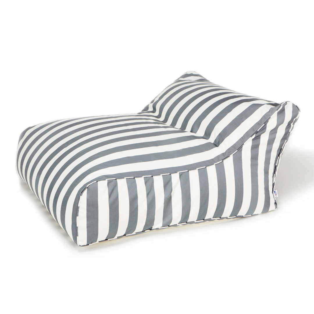 Drift Away Floating Beanbag - Grey and White Stripe