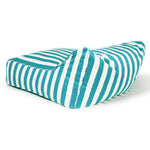 Load image into Gallery viewer, Hang Out Turquoise + White Outdoor Beanbag