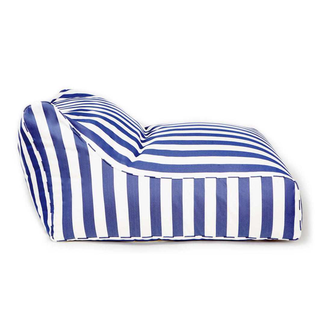 Hang Out Blue + White Stripe Outdoor Beanbag