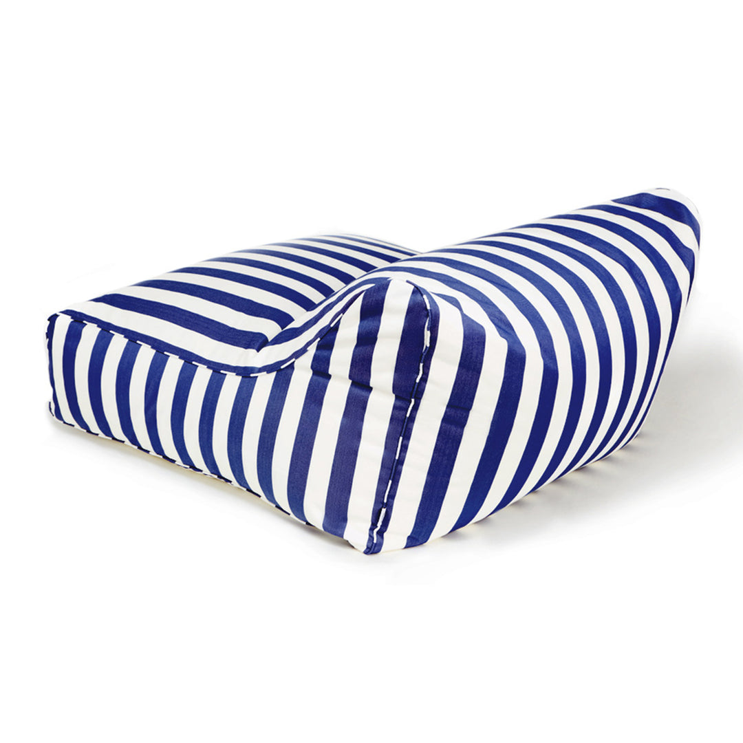 Hang Out Blue + White Stripe Outdoor Beanbag