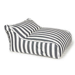 Load image into Gallery viewer, Drift Away Floating Beanbag - Charcoal and White Stripe