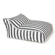Drift Away Floating Beanbag - Charcoal and White Stripe