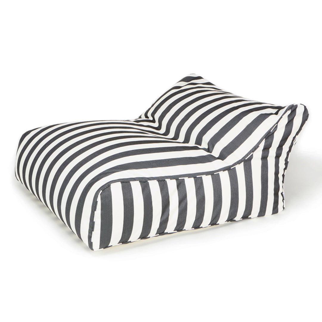 Drift Away Floating Beanbag - Charcoal and White Stripe